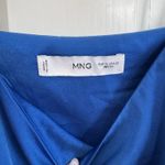 Mango  Blue Satin long Dress  Photo 2