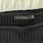 The Limited  Square Neck Wide Striped Black/White Short Sleeve Sweater, Sz S Photo 7