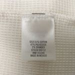 Harper Heritage Ivory Waffle Knit Lace Cap Sleeve Front Tie Medium Oversized Photo 8