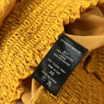 ASTR The Label Gold Satin smocked long sleeve top size X small Photo 7