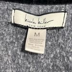 Nicole Miller  Women’s Pajama Top - Size Medium - Gray Long Sleeves Photo 3