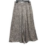 Sunday Best Women's Leopard Animal Print High Waist Wide Leg Cropped M Gray Size M Photo 1