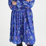Andersson Bell Flower Bear Print Ruffle Dress Size XS Blue Photo 0