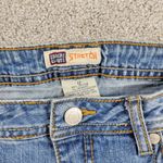 Faded Glory Vintage  Jeans Womens 12 Light Wash Blue Floral Flap Pockets Wide Leg Photo 13