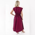 Entro  Deep Red Midi Dress Photo 1