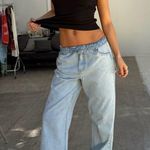 Never Fully Dressed Light Blue Wideleg Jeans Size 14 Photo 0