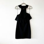 ZARA Basic Little Black Dress Size M Ruffle Halter Neck Flirty New Year’s Eve MD Photo 1