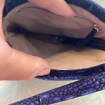 Brahmin Marley Mirage Melbourne Blue Crocodile-Embossed Crossbody Bag Photo 4