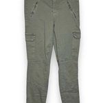 BLANK NYC The Reade Crop Ankle-Zip Skinny Cargo Jeans Hi-Rise 27 Womens Green Photo 0