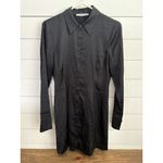 Abercrombie & Fitch Women's Black Long Sleeve Shirt Dress Size S New Photo 1
