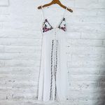 Forever 21 Floral Embroidered Maxi Dress Size M White Photo 4
