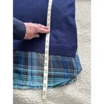 Faded Glory  Shirt Sweater Layered Tunic Top Collared Blue Size L Photo 6