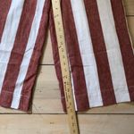 Madewell  NWOT Women's Orange/Brown Striped Pull On Wide Leg Pants Size ST Photo 7