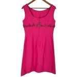 R&K Originals 60’s Vintage Hot Pink Beaded Rhinestone Cocktail Party Dress Size M Photo 5