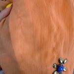 Boston Proper NWOT Embellished Beaded Swing Dress Sleeveless Orange Size XS NEW Photo 13