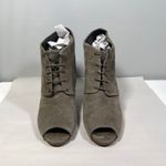 J.Crew Archer Italy Suede Peep Toe Ankle Bootie Heels Womens 10 Photo 1