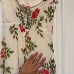 Reformation  Nikita Jolie Cream Floral Dress Photo 8