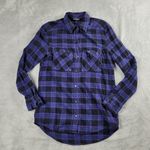 EXPRESS  Women's Long Sleeve Shirt Plaid Flannel Size XS Photo 0