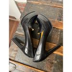 Nine West Platform Heeled Black Leather Loafer 9.5 Photo 5