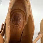 Tory Burch Womens Belen 9.5 Suede Stiletto Ankle Boots Booties Tan Camel Buckles Photo 7