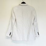 Madewell NWT Linen Blend Relaxed Blazer In Pinstripe Size 2 Photo 8