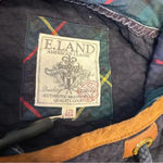 E.Land Club Quilted Logo Hoodie Women XS Varsity Long Sleeve Preppy Navy Blue. Blue Photo 7