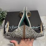 Betsey Johnson NIB  Women's Noren Rhinestone Low Block Heels Silver‎ Size 6M Photo 2