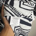 JM Collection  Petite Modern‎ Mix Black & White Printed Chiffon Open Front Jacket Photo 1