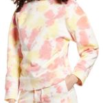 BP NWT Yellow & Pink Tie Dye Long Sleeve Crew Neck Sweater Size M Medium Marble Photo 1