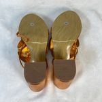 Lovella Metallic Gold Flower‎ Thong Sandals Heels Party Wedding Shoes Size 8/38 Photo 8