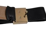 Kate Spade  Black and Gold Leather Bow Belt Photo 2