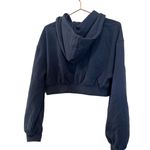 For Love & Lemons blue cropped hoodie. Size Medium Photo 4