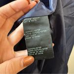 XScape  6334XP Off The Shoulder Organza Gown Navy Blue 8 Petite Photo 6