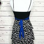 Sweet Storm Black Blue & White Polka Dot Party Dress Size Medium Photo 4