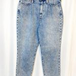 Madewell The Pleated Momjean High Rise Jeans Phair Acid Wash Photo 2