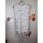 Wildfox Floral Fringe Tank Top - Size - Medium Photo 4