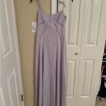 Light purple maxi dress satin Photo 2