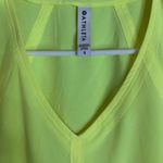 Athleta  Boulevard V Neck Tee Neon Yellow Small Shirt Stretchy Featherweight Photo 5