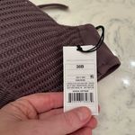 Shade & Shore  Knit Crochet Underwire Padded Push Up Bikini Top Purple Sz 38B New Photo 8