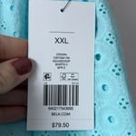 Crown & Ivy  Aqua Eyelet Maxi Skirt Size XXL New with Tags Photo 2