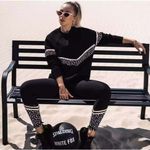 White Fox Boutique Sarah’s Day x White Fox‎ Active All I Do Is Brunch Blackout Sweater Medium Photo 1