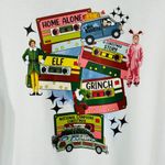 Gildan Christmas Holiday Womens Movie Theme Large White T-Shirt Crew Neck Long Sleeve Photo 1