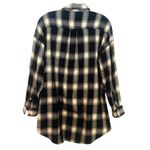 ZARA Plaid Beaded Embellished Flannel Shirt Women's XS Black Western Boho Hippie Photo 7