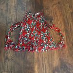 ZARA Flowers Print Daisy Blouse Top Tee Shirt Long Sleeve Off Shoulders Photo 3