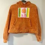 Cross Colours Cropped Hoodie Post Hip Hop Nation Ya Dig Size Medium Orange Photo 0