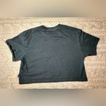 Converse Black Logo Cropped Tee Photo 4