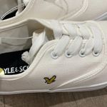 Lyle & Scott Unisex White Canvas Sneakers US Women 8.5 Men 7 Minimalist Timeless Photo 10