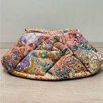 Source Unknown Vintage 1980s Quilted Painted Leather Paint‎ Splash Purse Handbag Multicolor Photo 10