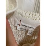 Anthropologie  cream cape code belted linen blend‎ jumpsuit size 4 Photo 2