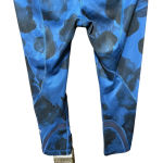 Lululemon  Run Inspire Crop II Jumbo Inky Floral‎ Blue Black Size 4 Photo 6